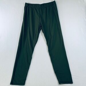ZYIA Women's Elastic Waist Ankle Active Versatile Pants Stretch Comfort Green XL